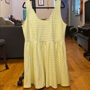 Striped A-line Dress